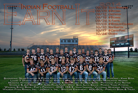 WHS Football Poster 12x18